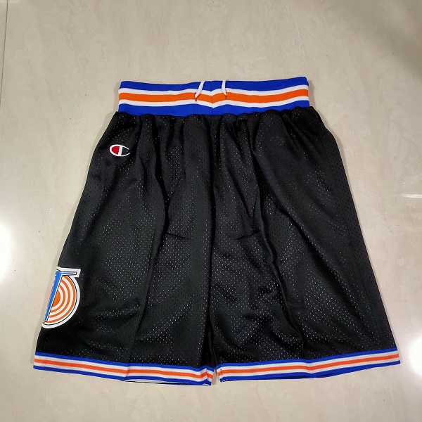 Men NBA Big wolf irrigation Black Shorts 0416->more jerseys->NBA Jersey